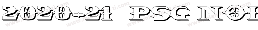 2020-21 巴黎 PSG nolog字体转换
